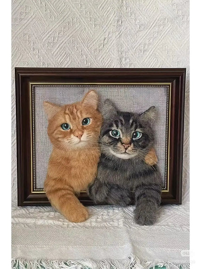 Framed Pet Portrait-Cat