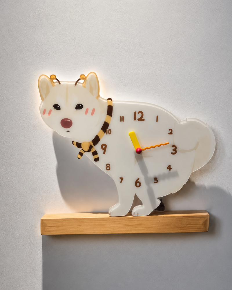 Custom pet clock artwork proof